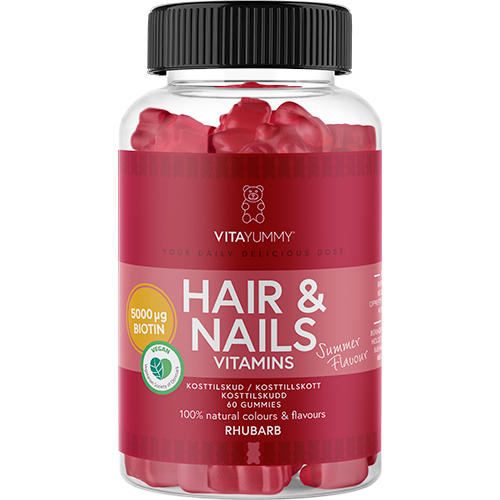 Image of VitaYummy Hair & Nails Rhubarb (60 stk)