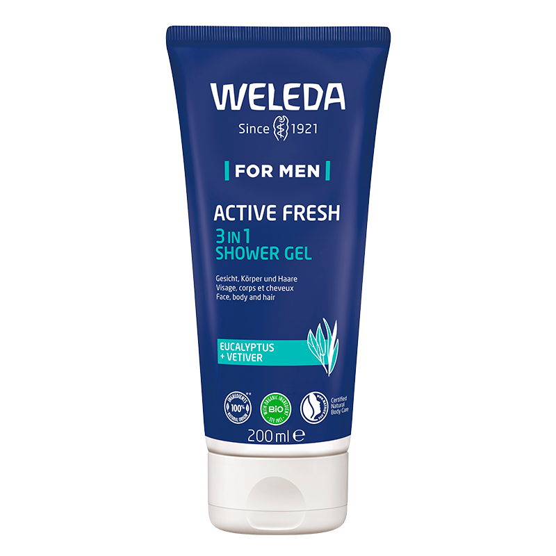 Se Weleda Men Active Fresh Showergel (200 ml) hos Well.dk