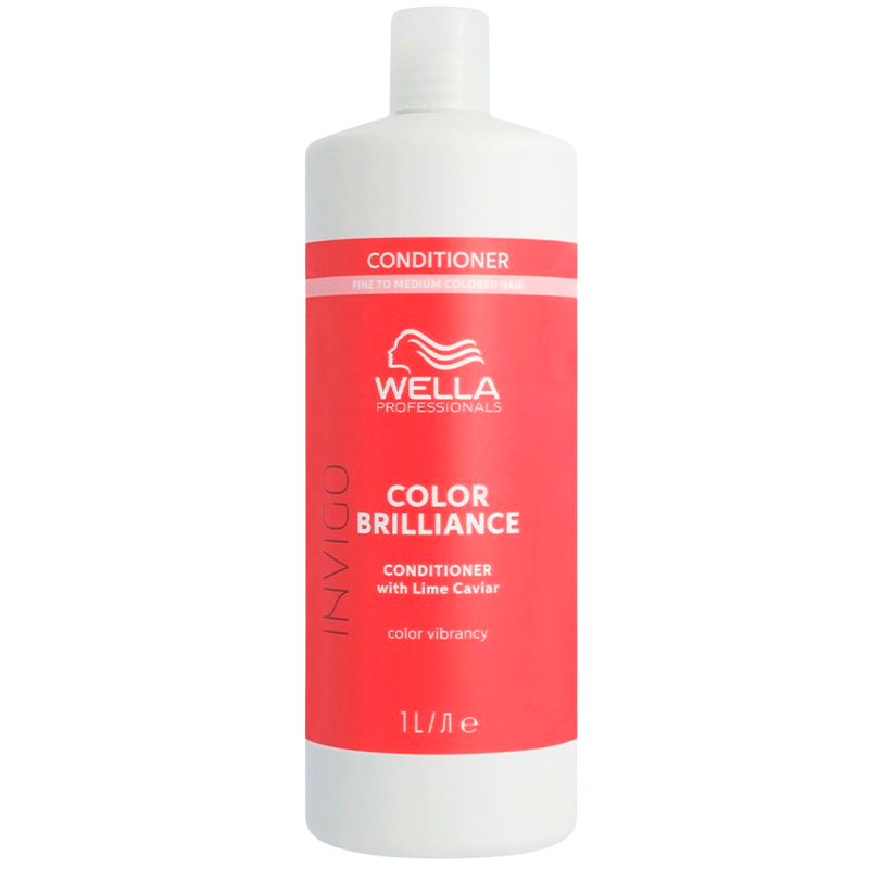 Se Wella Professionals Invigo Brilliance Conditioner Fine/Normal 1000 ml. hos Well.dk