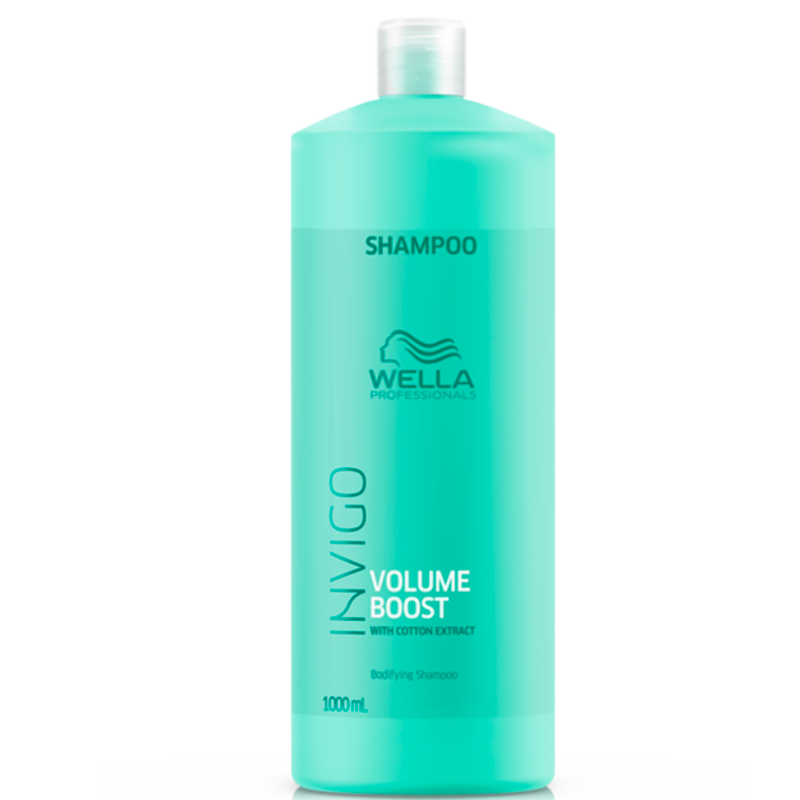 Se Wella Professionals Invigo Volume Boost Shampoo 1000 ml. hos Well.dk